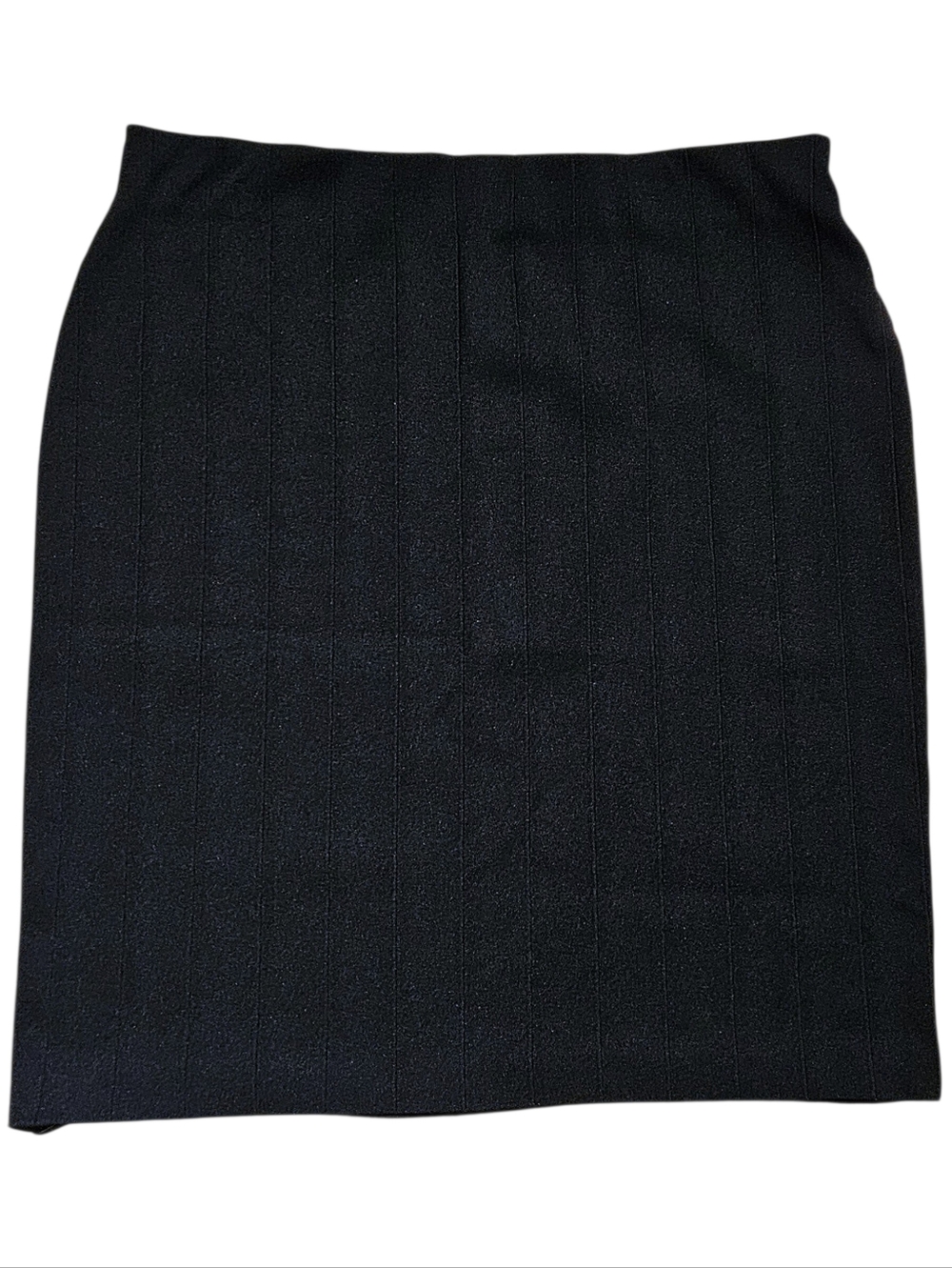 Joseph Ribkoff Black Textured Stripe Business Casual Minimalist Pencil Skirt 18
